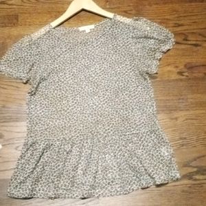 Size medium sheer Peplum top